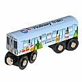 CTA Holiday Wooden Train - Fits standard BRIO Wooden Tracks!