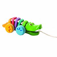 Plan Toys Pull Along Rainbow Alligator  1416