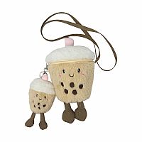 Fuzzy Boba Crossbody Bag