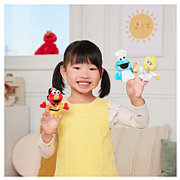 Sesame Street People in Your Neighborhood Finger Puppets Set of 3, 3 in - Sesame Street