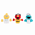 Sesame Street People in Your Neighborhood Finger Puppets Set of 3, 3 in - Sesame Street