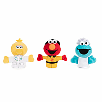 Sesame Street People in Your Neighborhood Finger Puppets Set of 3, 3 in - Sesame Street