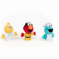 Sesame Street People in Your Neighborhood Finger Puppets Set of 3, 3 in - Sesame Street