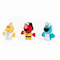 Sesame Street People in Your Neighborhood Finger Puppets Set of 3, 3 in - Sesame Street