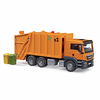 Bruder 3760 MAN TGS Orange Garbage Truck