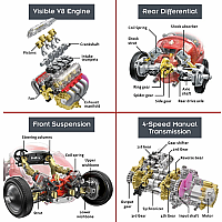 Build Your Own V8 Race Car Engine Kit