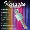 Sing-Along Bling Karaoke Microphone - Rainbow