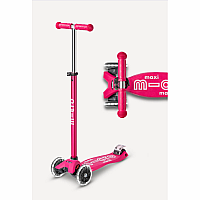 Micro Maxi Deluxe LED Scooter - Pink