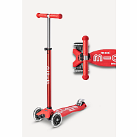Micro Maxi Deluxe LED Scooter - Red