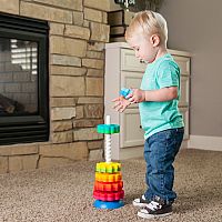 Fat Brain Toys Spin Again Spinning Stacking Toy Ages 12 months+